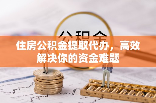 郏县住房公积金提取代办，高效解决你的资金难题