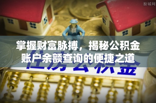郏县掌握财富脉搏，揭秘公积金账户余额查询的便捷之道