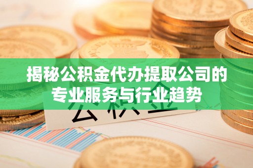 郏县揭秘公积金代办提取公司的专业服务与行业趋势